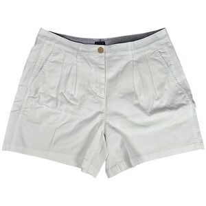 J. Crew 5" pleated heritage chino short White CI580 6‎ NWT